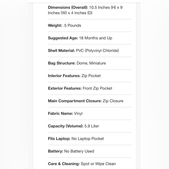 Clear Concert Back Pack - Picture 4 of 4